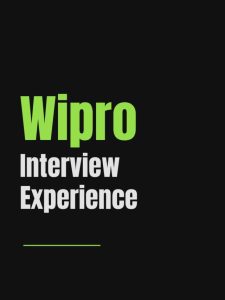 Wipro Interview Experience