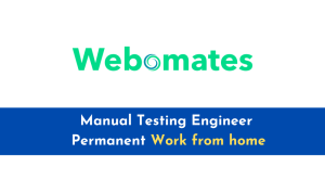 Webomates, Permanent Work from home