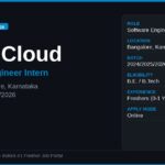 Aura Cloud Software Engineer Intern 2026 – Bangalore | B.Tech Freshers Apply