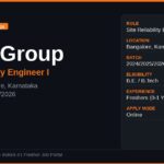 CME Group Off Campus Drive 2026 | Site Reliability Engineer | Bangalore — Apply Now