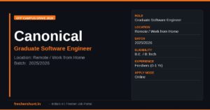 Canonical Graduate Software Engineer 2026