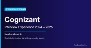 Cognizant Interview Experience 1