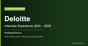 Deloitte Interview Experience 1
