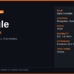 Google Off Campus Drive 2026 | Data Scientist | Bengaluru — Apply Now