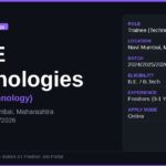 HERE Technologies Trainee Technology 2026 – Navi Mumbai | B.Sc Freshers Apply