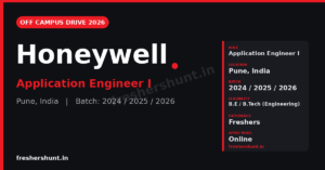 Honeywell Off Campus Drive 2026 Application Engineer I Pune
