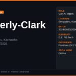 Kimberly-Clark Gen AI Intern 2026 | Bengaluru GDTC | Apply Now