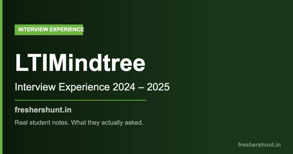 LTIMindtree Interview Experience — Java-Heavy, Multithreading, and Learning Agility