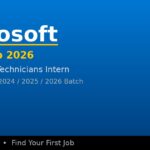Microsoft Internship 2026 | Data Center Technicians Intern | Hyderabad — Apply Now