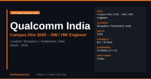 Qualcomm Campus Hiring 2026