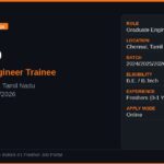 Valeo Off Campus Drive 2026 | Graduate Engineer Trainee | Chennai — Apply Now