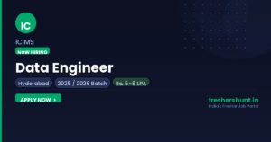 iCIMS Off Campus Drive 2026 Data Engineer