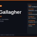AJG Gallagher Off Campus Drive 2026 | Web Developer | Bangalore — Apply Now