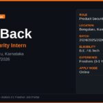 ShopBack Off Campus Drive 2026 | Product Security Intern | Bengaluru — Apply Now