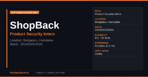 ShopBack Off Campus Drive 2026