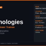 Tata Technologies Off Campus Drive 2026 | Exciting Diploma Engineer Trainee Role | Pune