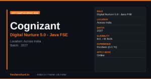 Cognizant Off Campus Drive 2026