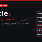 Oracle Off Campus Drive 2026 | Support Engineer 1 | Bengaluru — Apply Now