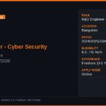ABB Off Campus Drive 2026 | R&D Engineer Cyber Security | Bangalore — Apply Now