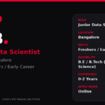 ABB Junior Data Scientist 2026 | Bangalore — Apply Now