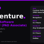 Accenture Custom Software Engineer 2026 | PAD Associate | Bengaluru — Apply Now