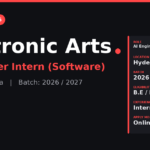 Electronic Arts Internship 2026 | Software Engineer Intern (AI Engineer) | Hyderabad — Apply Now
