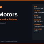 Tata Motors Off Campus Drive 2026 | Graduate Apprentice Trainee | Pune — Apply Now
