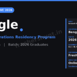 Google Off Campus Drive 2026 | Network Operations Residency Program | Bengaluru — Apply Now