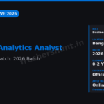 Citi Business Analyst Officer 2026 | Business Analytics Analyst | Bengaluru — Apply Now