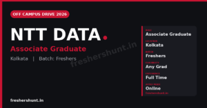 NTT Data Associate Graduate 2026 Kolkata