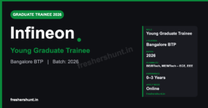 Infineon Young Graduate Trainee 2026 silicon validation Bangalore hiring banner