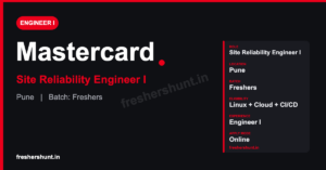 Mastercard Site Reliability Engineer 2026 hiring banner