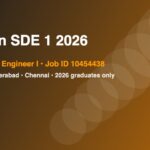 Amazon SDE 1 2026 | Software Dev Engineer I, 2026 Graduates Only | Bengaluru, Hyderabad & Chennai &mdash; Apply Now