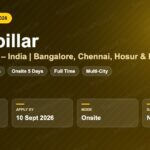 Caterpillar Off Campus Drive 2026 | Early Careers India | Bangalore, Chennai, Hosur — Apply by 10 Sept